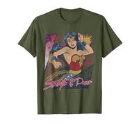 Wonder Woman Strength & Power T-Shirt, Homme, Olive, XL
