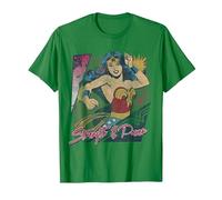 Wonder Woman Strength & Power T-Shirt, Homme, Vert Kelly, XL