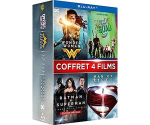 Wonder Woman + Suicide Squad + Batman v Superman : L'Aube de la justice + Man of Steel [Pack] [Blu-ray]