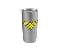 Wonder Woman Vintage Logo Gobelet isotherme en acier inoxydable double paroi