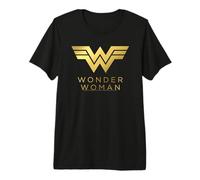 Wonder Woman84 Golden Logo T-Shirt Haut de Gamme