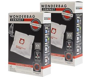 Wonderbag Lot de 10 sacs d'aspirateur compact pour Rowenta