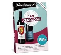Wonderbox - 1 An D'œnologie - Coffret Cadeau - Idée Cadeau Gastronomie