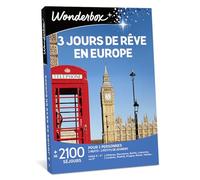 Wonderbox 3 Jours De Rêve en Europe - Coffret Cadeau Idée Cadeau Séjours