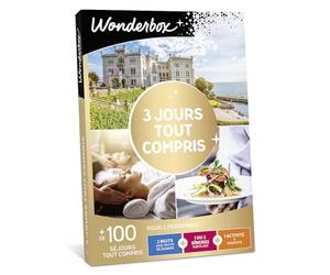 Wonderbox - 3 Jours Tout Compris - Coffret Cadeau - Idée Cadeau Séjours | 2 nuits avec dîner, petits déjeuners et activité - Plus de 100 séjours - Hôtel 3* et 4*, château, hébergement insolite