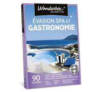 Wonderbox - Box cadeau en amoureux - Evasion spa et gastronomie - 90 séjours gastronomiques : hôtels 4* ou 5*