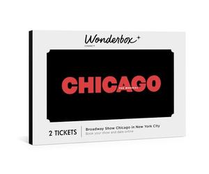 WONDERBOX - Cadeau d'expérience - Chicago The Musical Package on Broadway - 2 billets ouverts - Réservation facile et rapide en ligne - Chicago The Musical Full Package