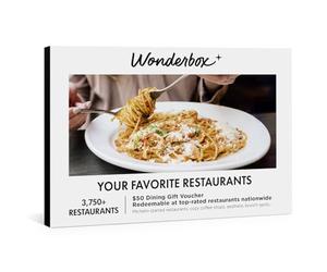 Wonderbox Cadeau d'expérience culinaire - Choisissez parmi des milliers de restaurants dans tout le pays - Expérience restaurant flexible - Parfait pour les gourmets, les couples, les amis ou la