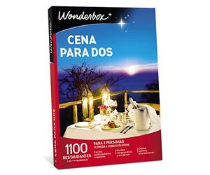 Wonderbox - Caja Regalo - Cena para Dos - 1100 Restaurantes - Para 2 Personas - 1 Comida o Cena Exclusiva