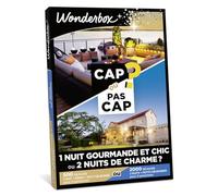 Wonderbox - Cap Ou Pas Cap - 1 Nuit Gourmande Et Chic Ou 2 Nuits De Charme ? - Coffret Cadeau - Idée Cadeau Séjours