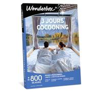 WONDERBOX - Coffret Cadeau - 3 Jours Cocooning - pour 2 pers. | 2 nuits avec petits déjeuners - Plus de 800 séjours - Hôtel 3* ou 4*, cabane, yourte, château, roulotte, manoir