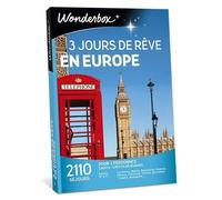 Wonderbox - Coffret cadeau - 3 Jours de rêve en europe - 2110 séjours partout en Europe