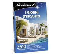 Wonderbox - Coffret Cadeau - 3 Jours d'enchantement - 800 séjours en hôtels à 4 et 3 étoiles - 2 Nuits en Ville d'art - Cadeaux de Couple ou Un W nd pour Deux Amis