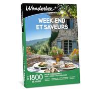 Wonderbox - Coffret Cadeau - 3 Jours Insolites Gourmands - 600 séjours avec Dîner et Petit Déjeuner pour 2 Personnes : tipi, yourtes, cabanes, roulottes - Idée Cadeau Couple Original