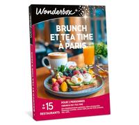 WONDERBOX - Coffret Cadeau - Brunch & Tea Time à Paris - Pour 2 pers. | 1 brunch ou 1 tea time - Plus de 30 restaurants - Adresses chics et branchées - Douceurs sucrées, encas salés, jus de fruits