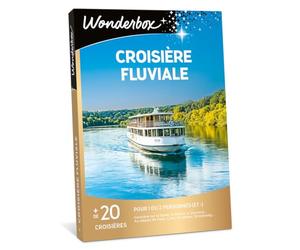 WONDERBOX - Coffret Cadeau - Croisière Fluviale - pour 2 pers. et Plus | 1 croisière ou 1 location de bateau au choix - Plus de 20 croisières - Sur un fleuve en France : Seine, Canal du Midi, Rhône