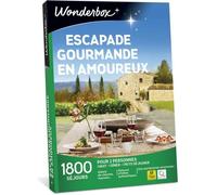 Wonderbox - Coffret cadeau en couple - Escapade gourmande en amoureux - 1800 séjours de charme : maison d’hôtes, manoir…