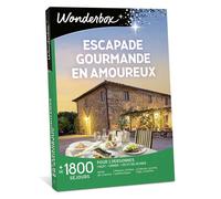 Wonderbox - Coffret cadeau - Escapade gourmande en amoureux - 1800 séjours
