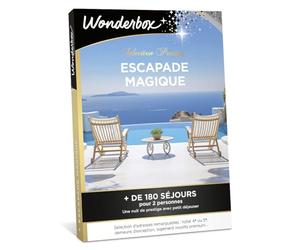 WONDERBOX - Coffret Cadeau - Escapade Magique - Pour 2 pers. | 1 nuit avec petit déjeuner - Plus de 180 séjours - Hôtel 4* ou 5*, demeure d'exception, logement insolite premium