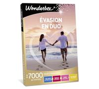 Wonderbox - Coffret cadeau - Evasion en Duo - 6300 séjours romantiques, repas délicieux, soins relaxants ou sensations sportives
