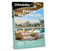 WONDERBOX - Coffret Cadeau - Évasion Spa et Délices - pour 2 pers. | 1 nuit avec petit déjeuner, activité détente et dîner - Plus de 200 séjours - Hôtel 4*, hôtel-spa, château, maison de maître