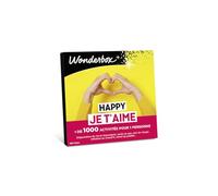 WONDERBOX - Coffret Cadeau - Happy Je t'aime - pour 1 pers. | 1 activité au choix - Plus de 1000 expériences - Gourmandise, aventure, détente, beauté ou découverte