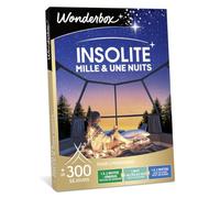 WONDERBOX - Coffret Cadeau - Mille et Une Nuits Insolites - pour 2 pers. | 1 à 2 nuits avec ou sans petit déjeuner, dîner ou activité détente - Plus de 300 séjours - Cabane, bulle, tipi, roulotte