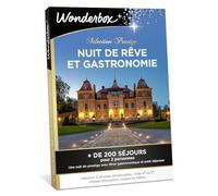 WONDERBOX - Coffret Cadeau - Nuit de Rêve et Gastronomie - pour 2 pers. | 1 nuit avec petit déjeuner et dîner - Plus de 200 séjours - Hotêl 4* ou 5*, château d'exception, maison de maître remarquable