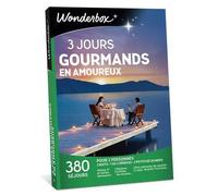Wonderbox - Coffret cadeau pour deux - 3 Jours gourmands en amoureux - 380 séjours