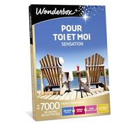 WONDERBOX - Coffret Cadeau - pour Toi et Moi Sensation - pour 2 pers. | 1 activité au choix - Plus de 7000 expériences - Séjour de rêve, repas de chef, soin merveilleux ou loisirs