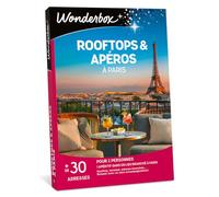 WONDERBOX - Coffret Cadeau - Rooftops & Apéros à Paris - Pour 2 pers. | 1 apéritif branché - Plus de 10 restaurants - Cocktail signature avec ou sans tapas sur un rooftop, terrasse
