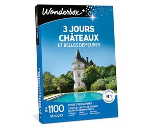 Wonderbox - Coffret Cadeau séjour - 3 Jours CHÂTEAUX ET Belles DEMEURES - 3000 séjours de Prestige
