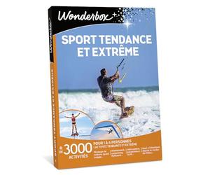 WONDERBOX - Coffret Cadeau - Sport Tendance et Extrême - pour 1 à 6 pers. | 1 activité à sensations au choix - Plus de 3000 expériences - Pilotage, kitesurf, stage de survie, quad, buggy, vol en ULM