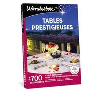 Wonderbox - Coffret cadeau - TABLES PRESTIGIEUSES - 700 tables labellisés, cuisine raffinée