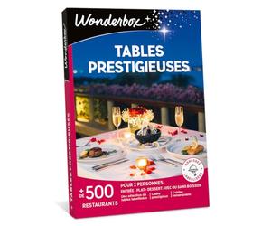 Wonderbox - Coffret Cadeau - Tables PRESTIGIEUSES - 700 Tables labellisés, Cuisine raffinée