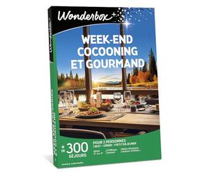 WONDERBOX - Coffret Cadeau - W nd Cocooning et Gourmand - pour 2 pers. | 1 nuit avec petit déjeuner et dîner - Plus de 300 séjours - Hôtel 3* ou 4*, château, manoir, belle demeure, maison d'hôtes