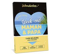 WONDERBOX - Coffret Cadeau - W nd pour Maman et Papa - Pour 2 pers. | 1 à 2 nuits avec ou sans petit-déjeuner, dîner ou activité bien-être - Plus de 5400 séjours - Hôtel 4*, château, insolite