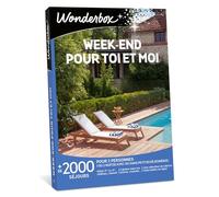 WONDERBOX - Coffret Cadeau - W nd pour Toi et Moi - pour 2 pers. | 1 à 2 nuits avec ou sans petit déjeuner - Plus de 2000 séjours - Hôtel 3* ou 4*, château, manoir, cabane, roulotte