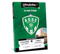 Wonderbox Connect - Coffret Cadeau - AS Saint Etienne - Séjour en duo - 2 places pour 1 match au choix - 1 nuit pour 2 dans un hôtel à proximité - Validité 27 mois
