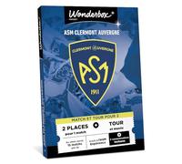 Wonderbox Connect - Coffret Cadeau - ASM Clermont Auvergne Expérience - 2 Places pour 1 Match au Choix - Visite de l'ASM Expérience + 2 consommations incluses - Validité 27 Mois