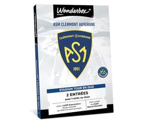 WONDERBOX Connect - Coffret Cadeau - Asm Clermont - Stadium Tour - 2 entrées pour 1 Visite au Choix : Visite guidée du Stade Marcel-Michelin ou du musée - Validité 27 Mois
