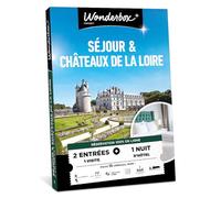 Wonderbox Connect - Coffret Cadeau - Châteaux de la Loire Séjour - 2 entrées pour Une Visite + 1 Nuit pour 2 dans Un hôtel dans la région - Validité 27 Mois