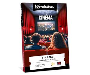 Wonderbox Connect - Coffret Cadeau - Cinéma - 2 Places de cinéma au Choix - 140 salles Pathé ou CGR Partout en France - Séance en Duo - Validité 27 Mois