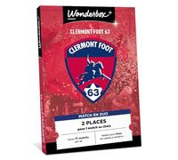 WONDERBOX Connect - Coffret Cadeau - Clermont Foot 63 - pour 2 pers. | 2 places pour 1 match au choix - Parmi 17 matchs par an, valable pour tous les matchs à domicile - Validité 27 mois