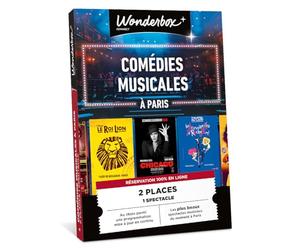 WONDERBOX Connect - Coffret Cadeau - Comédies Musicales à Paris - 2 pers. | 2 places pour un spectacle au choix - Validité 27 mois