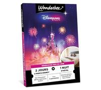 WONDERBOX Connect - Coffret Cadeau - Disneyland Paris Séjour - pour 2 pers. | 2 entrées pour 2 jours + 1 nuit - Parc Disneyland et Walt Disney Studios - Validité 27 mois