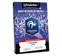 Wonderbox Connect - Coffret Cadeau - Equipe de France de Football - 2 places pour 1 match au choix - Parmi 6 matchs par an, valable pour tous les matchs en France - Validité 27 mois