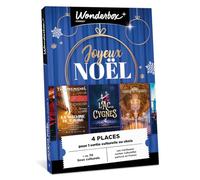 Wonderbox Connect - Coffret Cadeau - Joyeux Noël culturel - 4 Places pour Une Sortie culturelle au Choix - Théâtre, Humour, Concerts, visites... - Validité 27 Mois