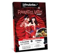 WONDERBOX Connect - Coffret Cadeau - Paradis Latin revue + dîner - 2 pers. | 2 places pour 1 spectacle au choix - 1 dîner pour 2 (2 menus Gustave Eiffel avec boissons) - Validité 27 mois