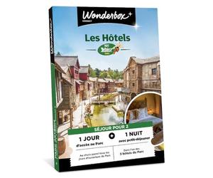 WONDERBOX Connect - Coffret Cadeau - Parc Astérix - Séjour - Pour 2 pers. | 2 entrées pour 1 jour - 1 nuit avec petit-déjeuner dans l'un des 3 hôtels du parc - Validité 27 mois